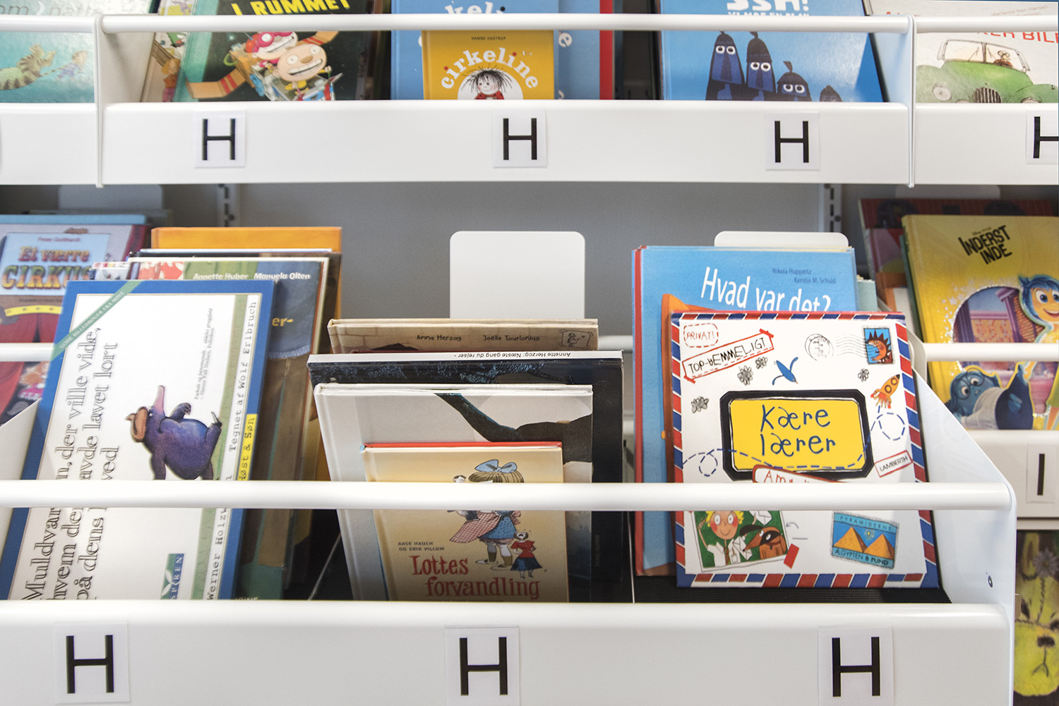 Close-up van het uitschuifbare deel (foto uit een andere bibliotheek)