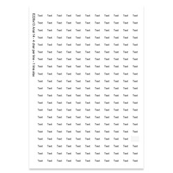 E226413 - 1 regel, max 4 tekens (lettertype: Arial 14)