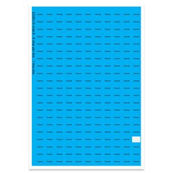 E226210 - 1 regel, max 8 tekens (lettertype: Arial 8)