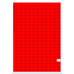 E226013 - 1 regel, max 4 tekens (lettertype: Arial 14)