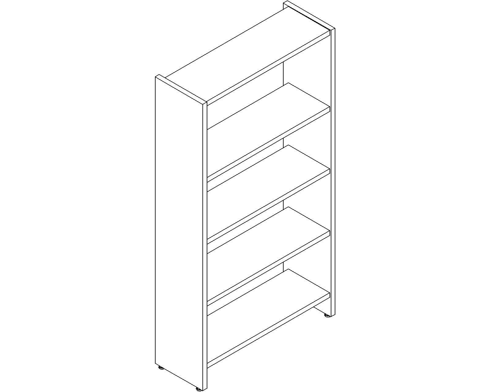 Lingo starter - single-sided - H1520 - D250 - W750 - 3D.dwg
