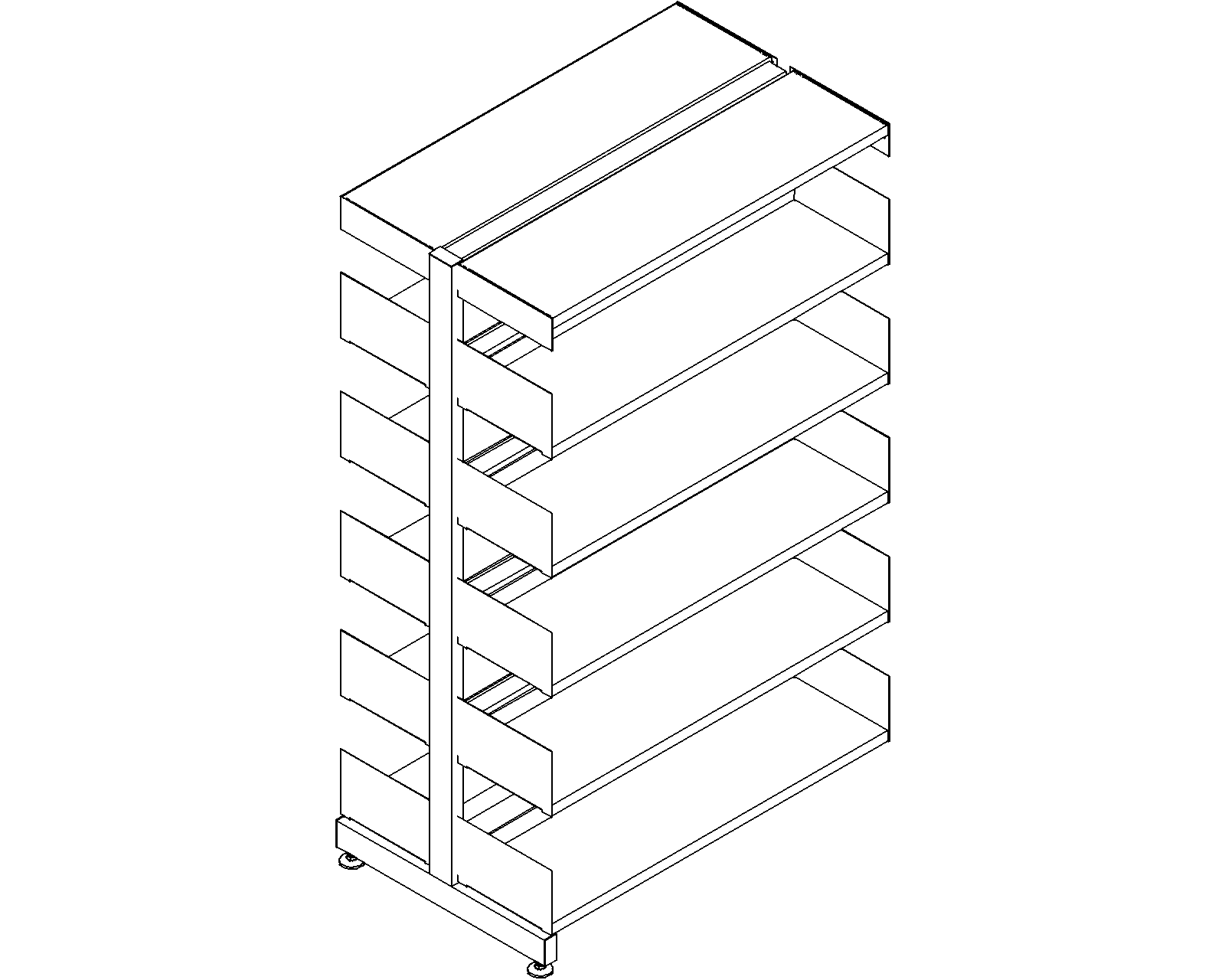 6030 add-on - double-sided - H1520 - D250 - W900 - 3D.dwg