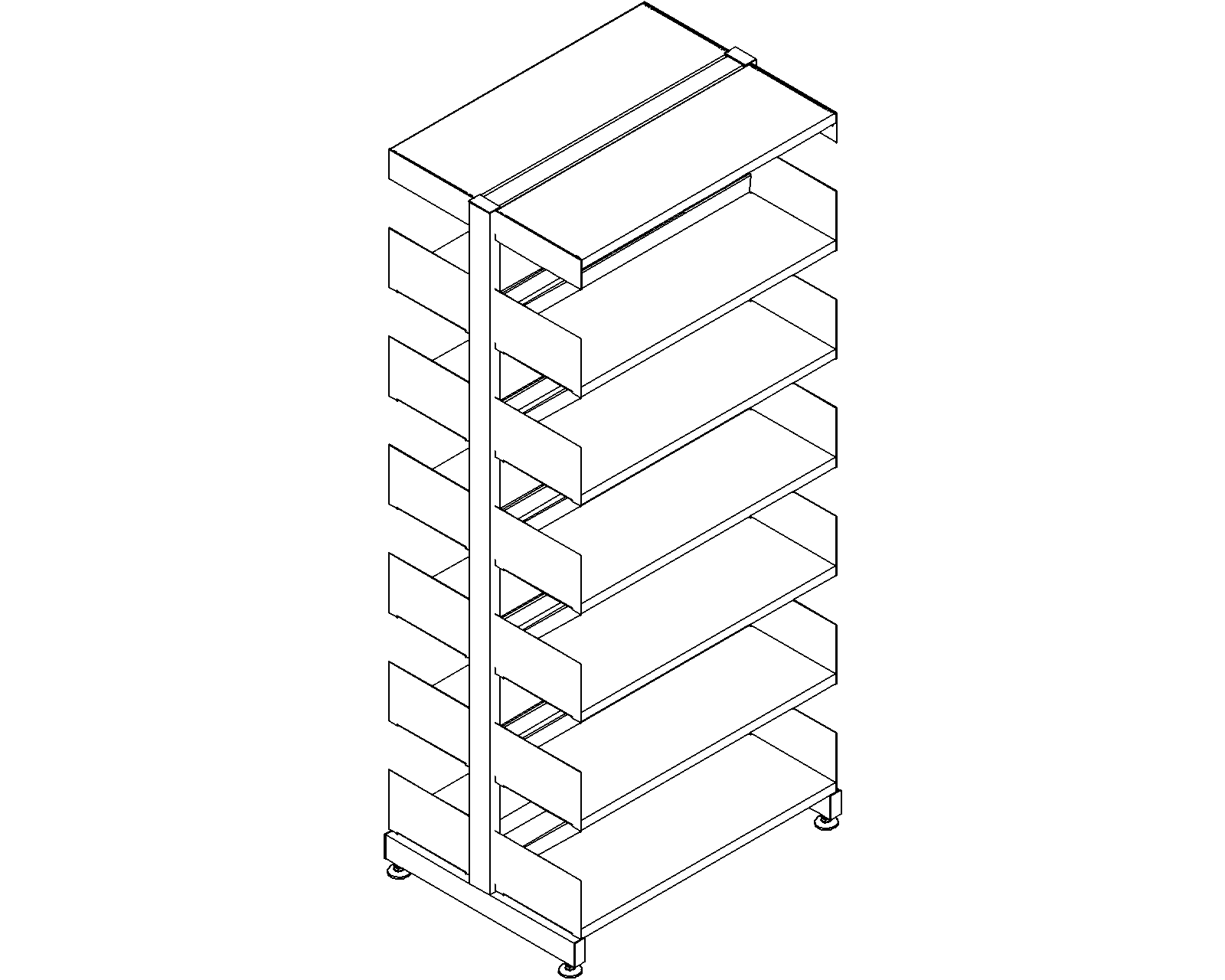 6030 starter - double-sided - H1820 - D250 - W750 - 3D.dwg