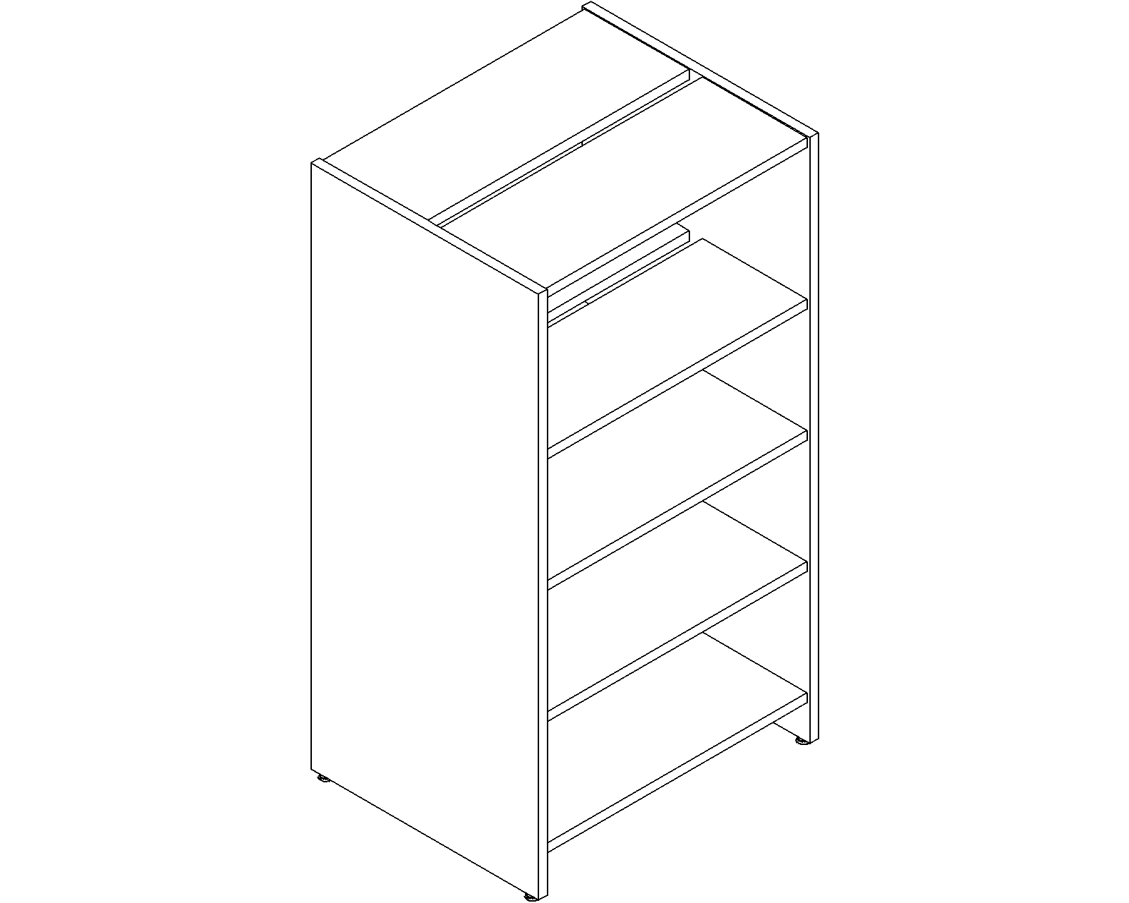 Lingo starter - double-sided - H1520 - D300 - W750 - 3D.dwg