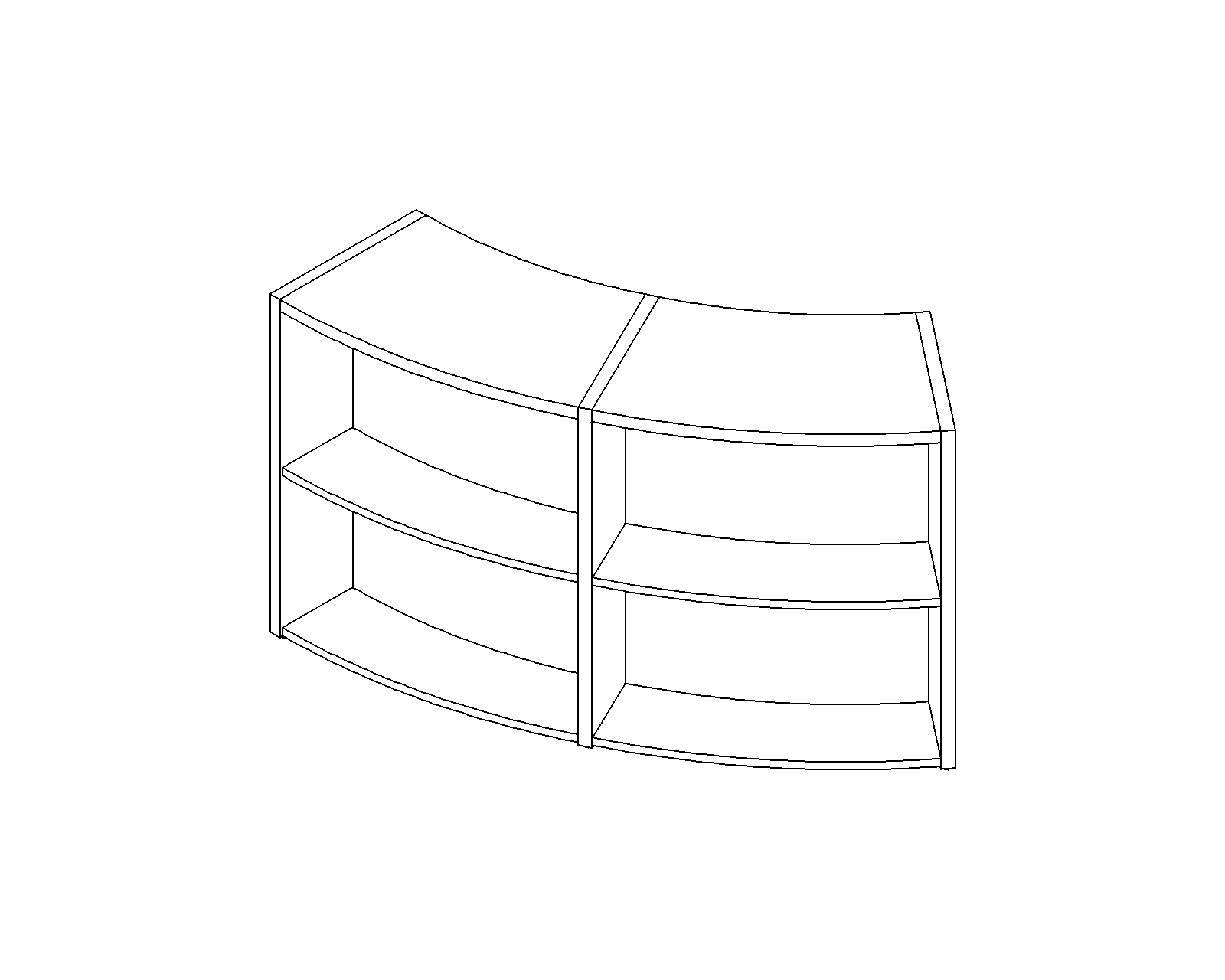Inform Round adj. feet - 26˚ - H1096 - 2 bays - 3D.dwg