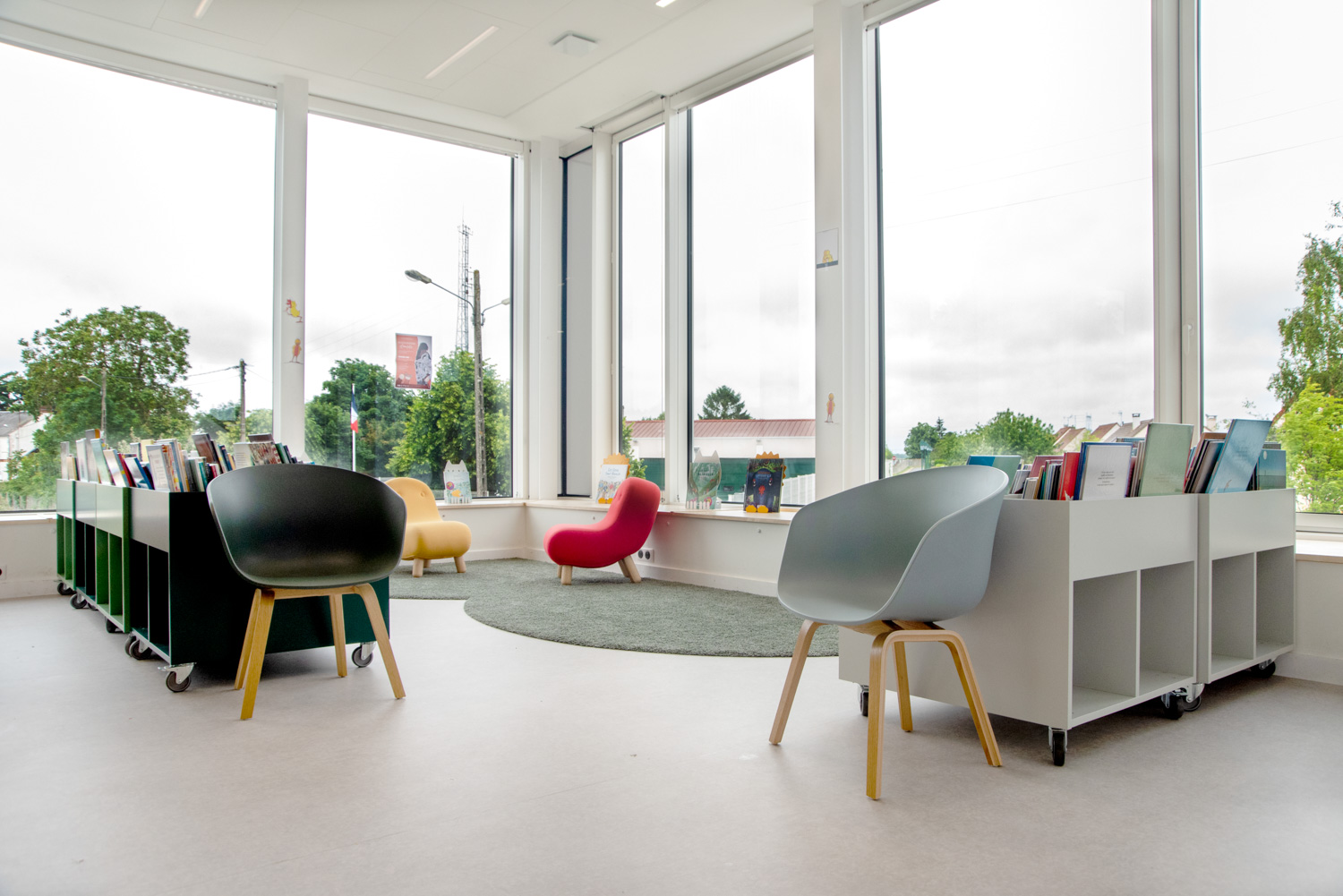 Angerville bibliotheek, Frankrijk