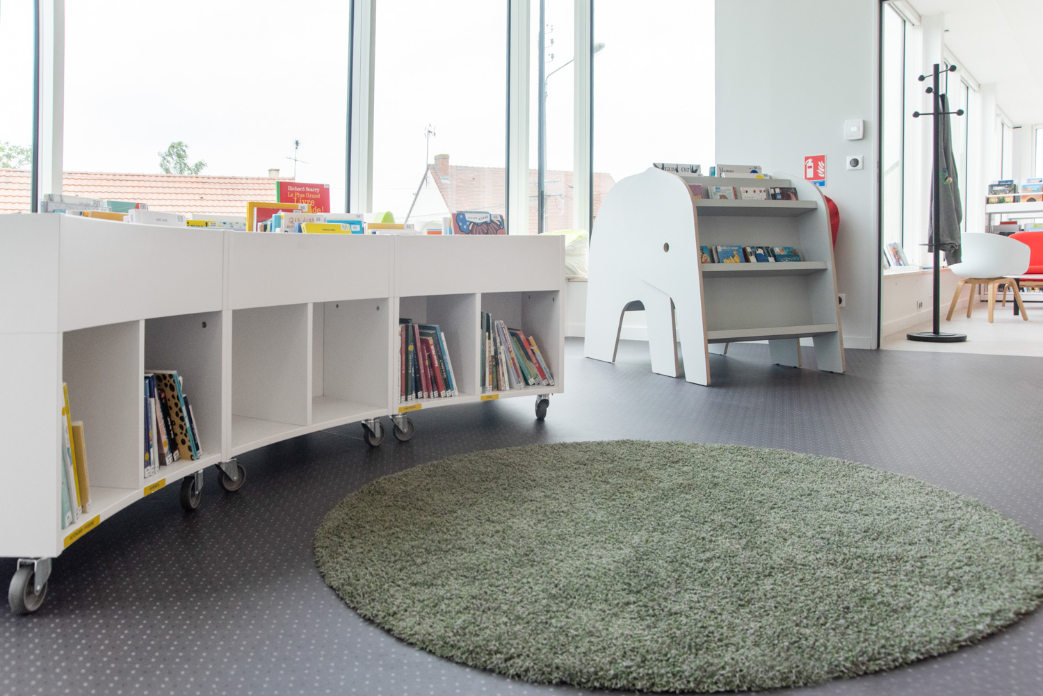 Angerville bibliotheek, Frankrijk